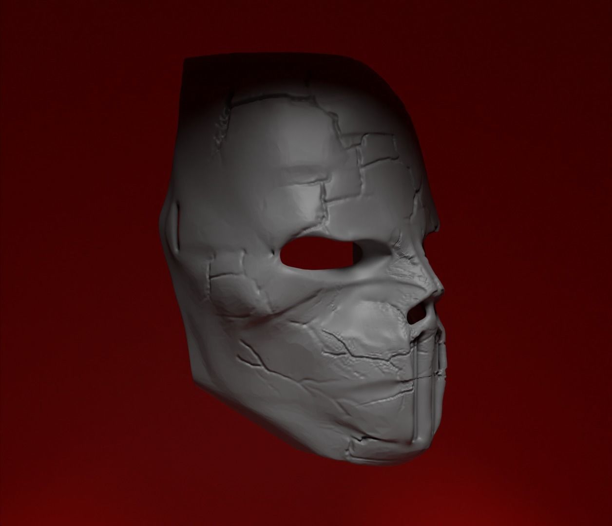 Halloween Skull Demon Cosplay Mask - Costume Skull Mask 3D print model_14