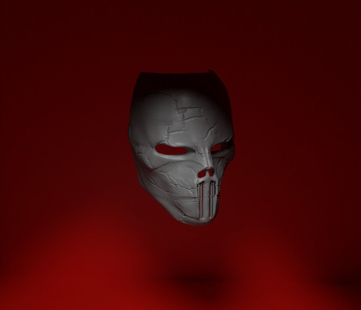 Halloween Skull Demon Cosplay Mask - Costume Skull Mask 3D print model_12