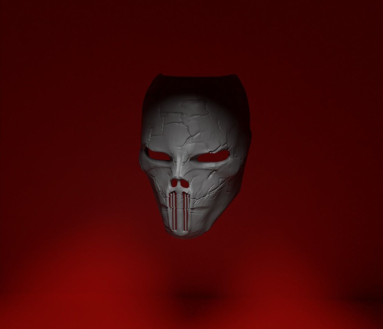 Halloween Skull Demon Cosplay Mask - Costume Skull Mask 3D print model_28