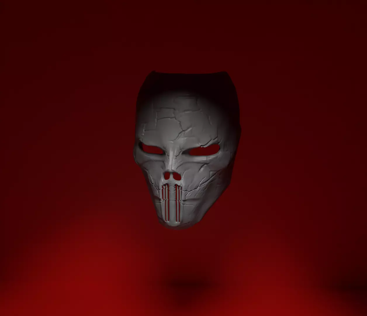 Halloween Skull Demon Cosplay Mask - Costume Skull Mask 3D print model_0