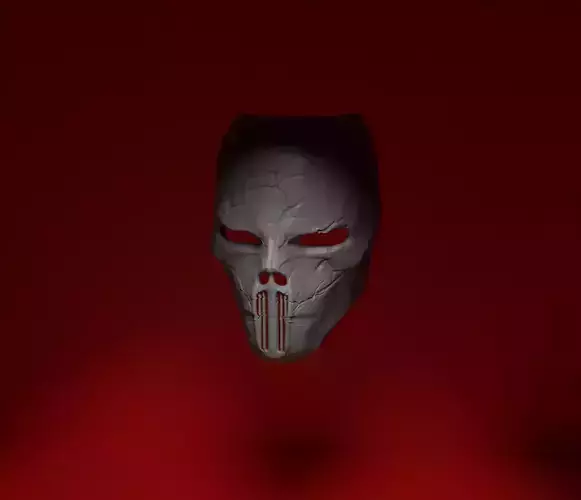Halloween Skull Demon Cosplay Mask - Costume Skull Mask 3D print model