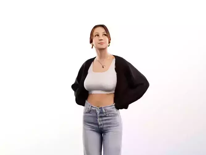 Annika 13156 - Standing Casual Young Woman