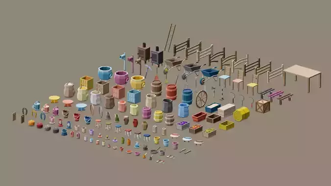 Low Poly Village Asset Pack