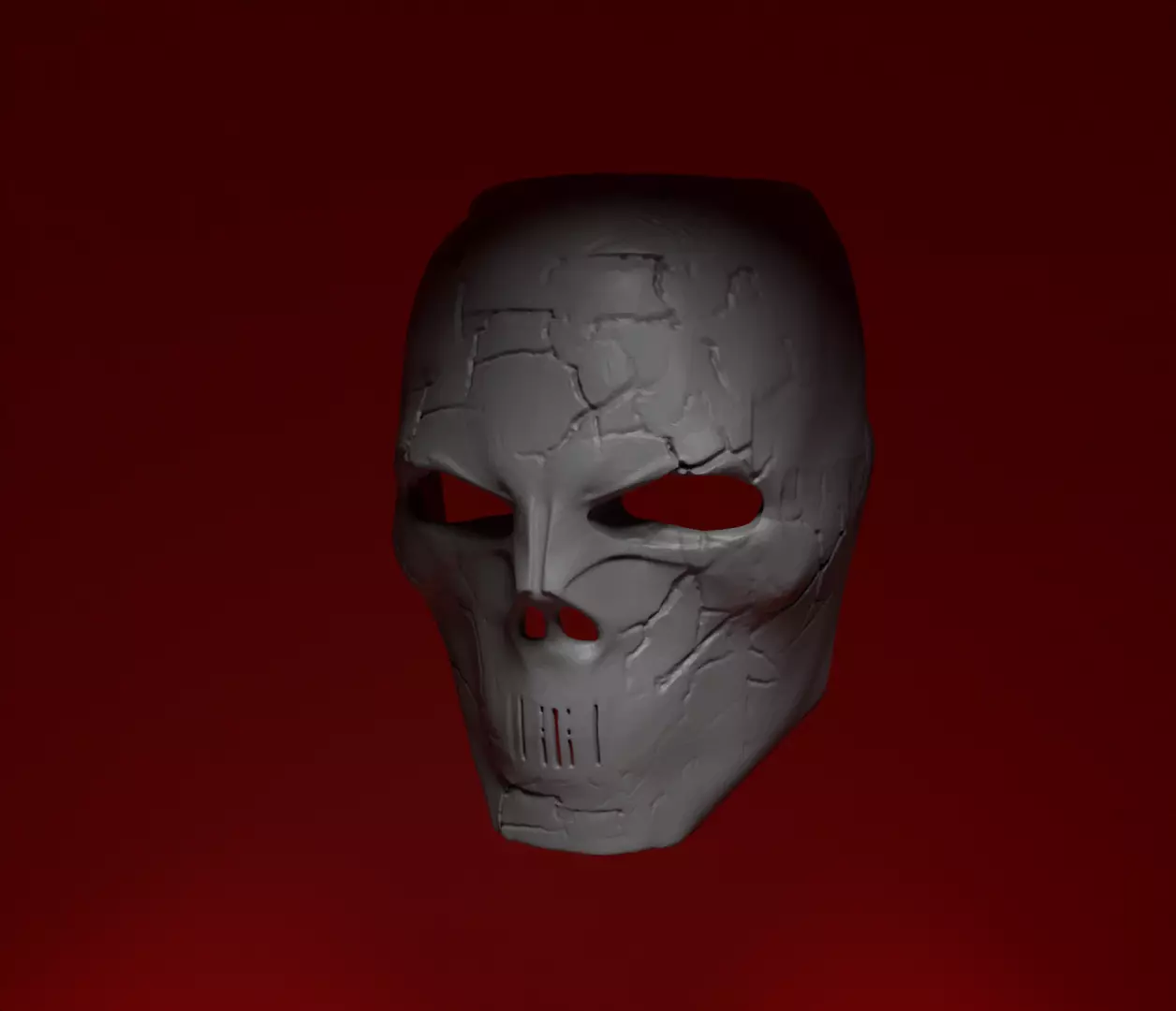 Demon Devil Helloween Cosplay Full Face Helmet And Mask 3D print model_0