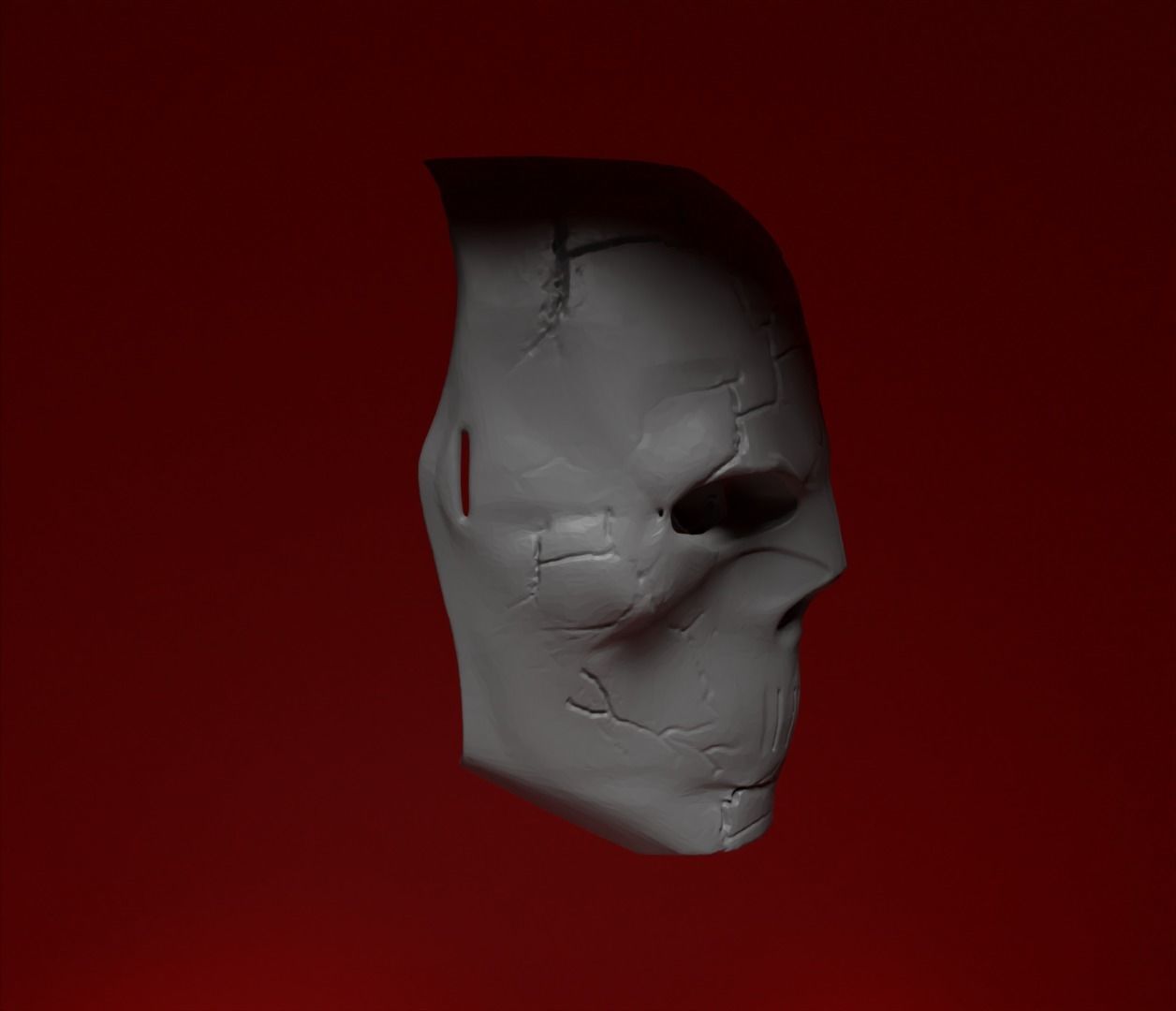 Demon Devil Helloween Cosplay Full Face Helmet And Mask 3D print model_13