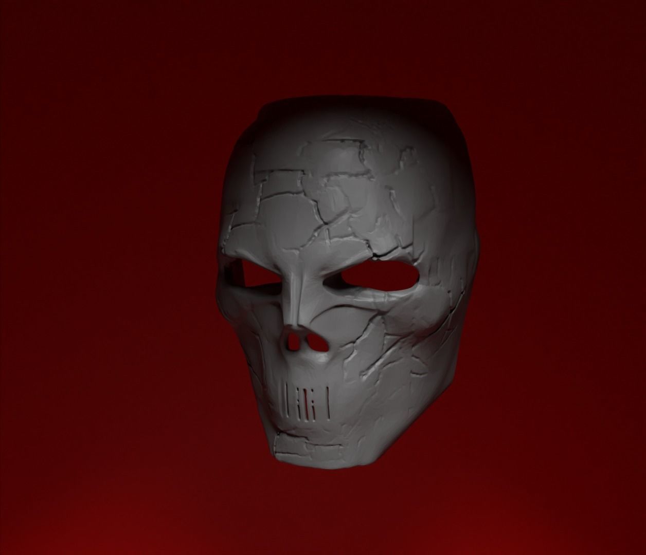 Demon Devil Helloween Cosplay Full Face Helmet And Mask 3D print model_6