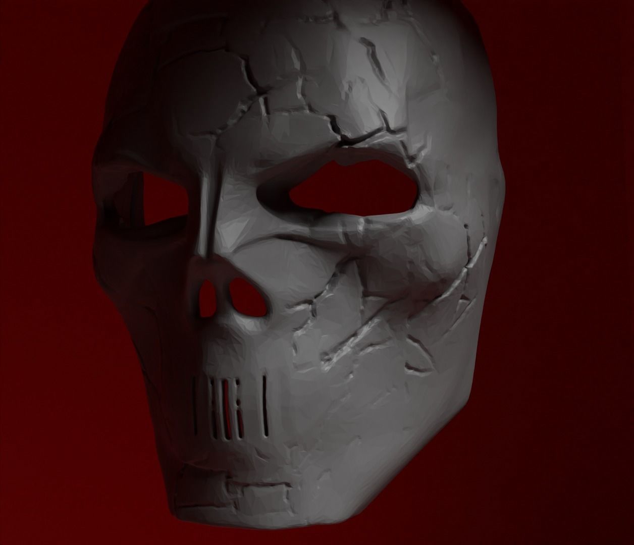 Demon Devil Helloween Cosplay Full Face Helmet And Mask 3D print model_18