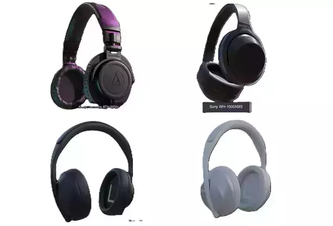 Headphones  3D Model Collection