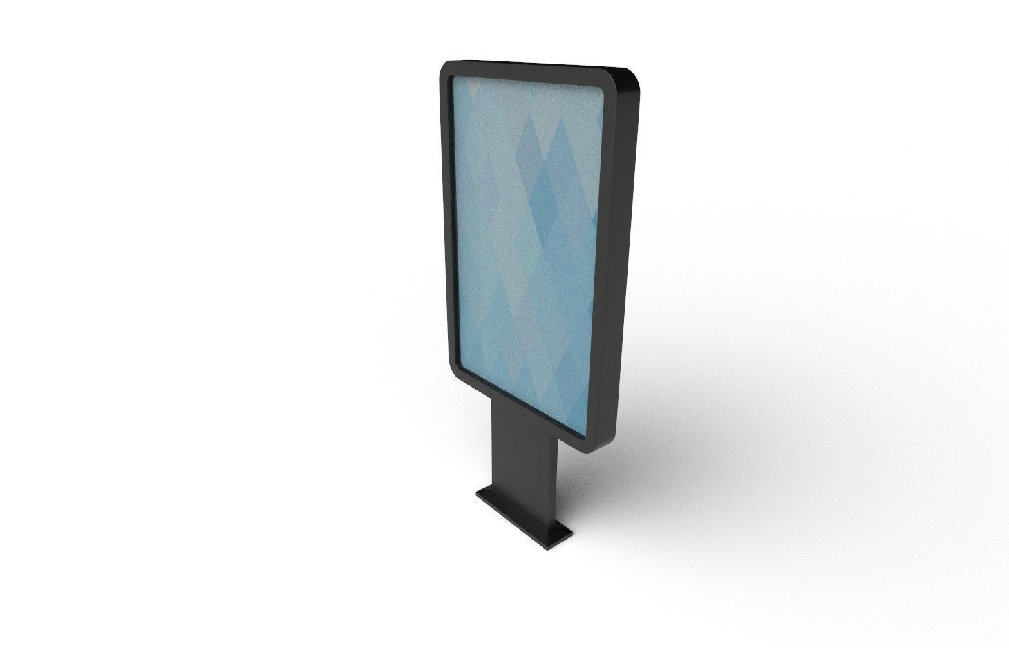 Stand Display M03 Low-poly 3D model_3