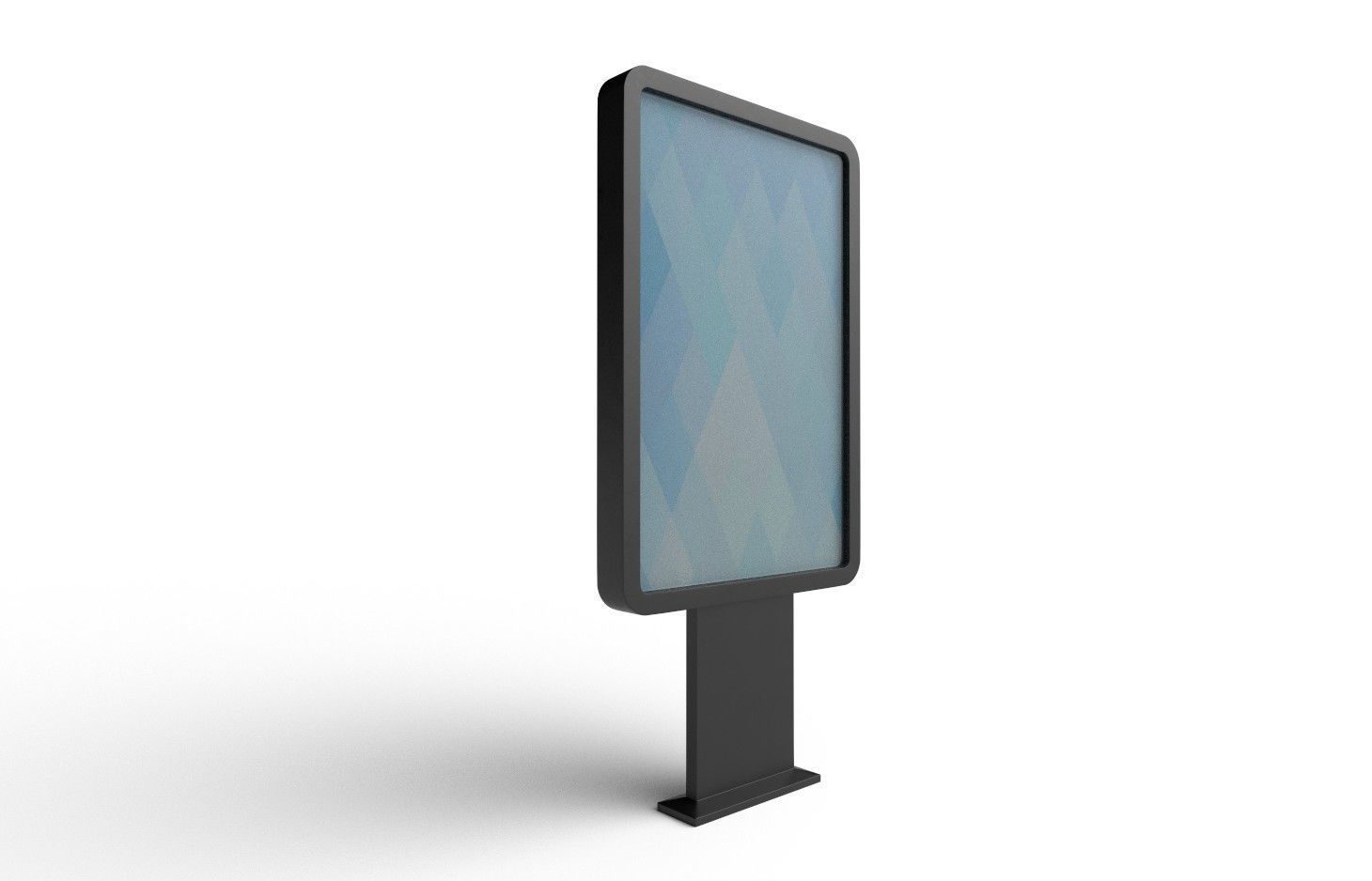 Stand Display M03 Low-poly 3D model_4