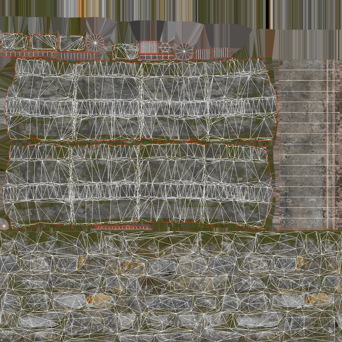 Low Poly PBR Wishing Well Low-poly 3D model_19