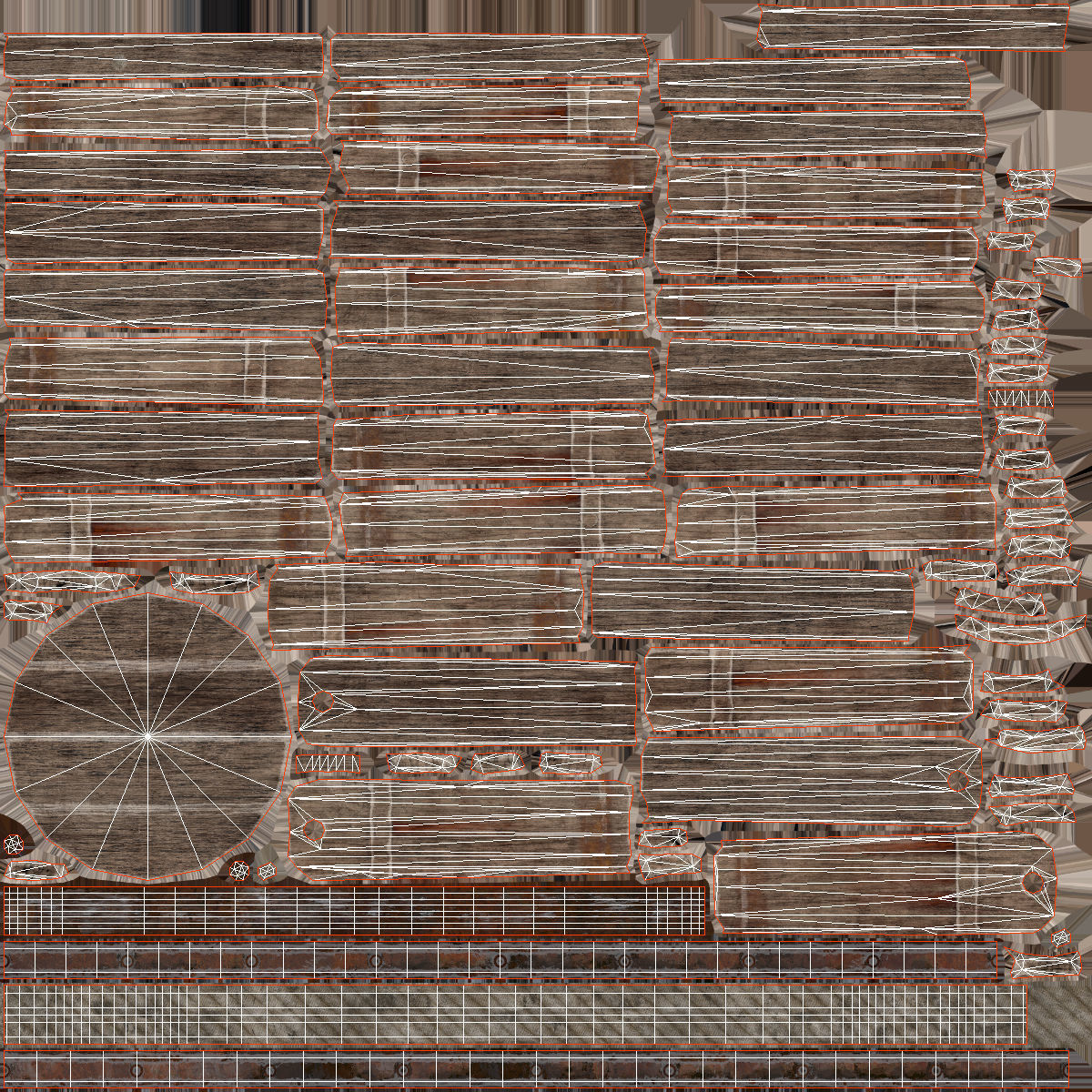 Low Poly PBR Wishing Well Low-poly 3D model_21