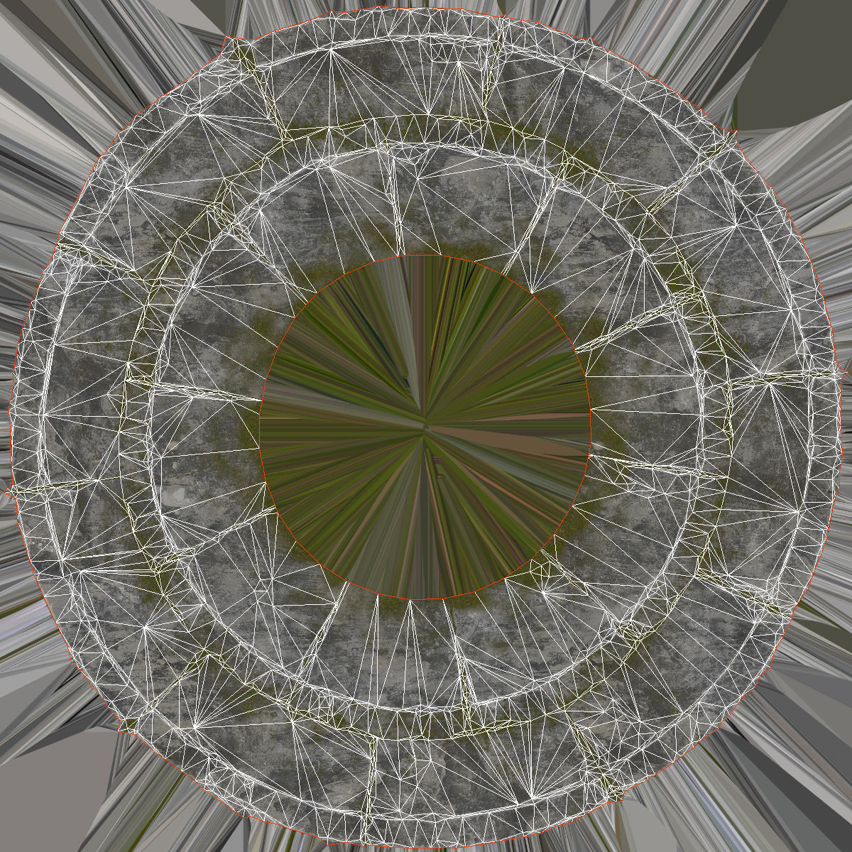 Low Poly PBR Wishing Well Low-poly 3D model_20