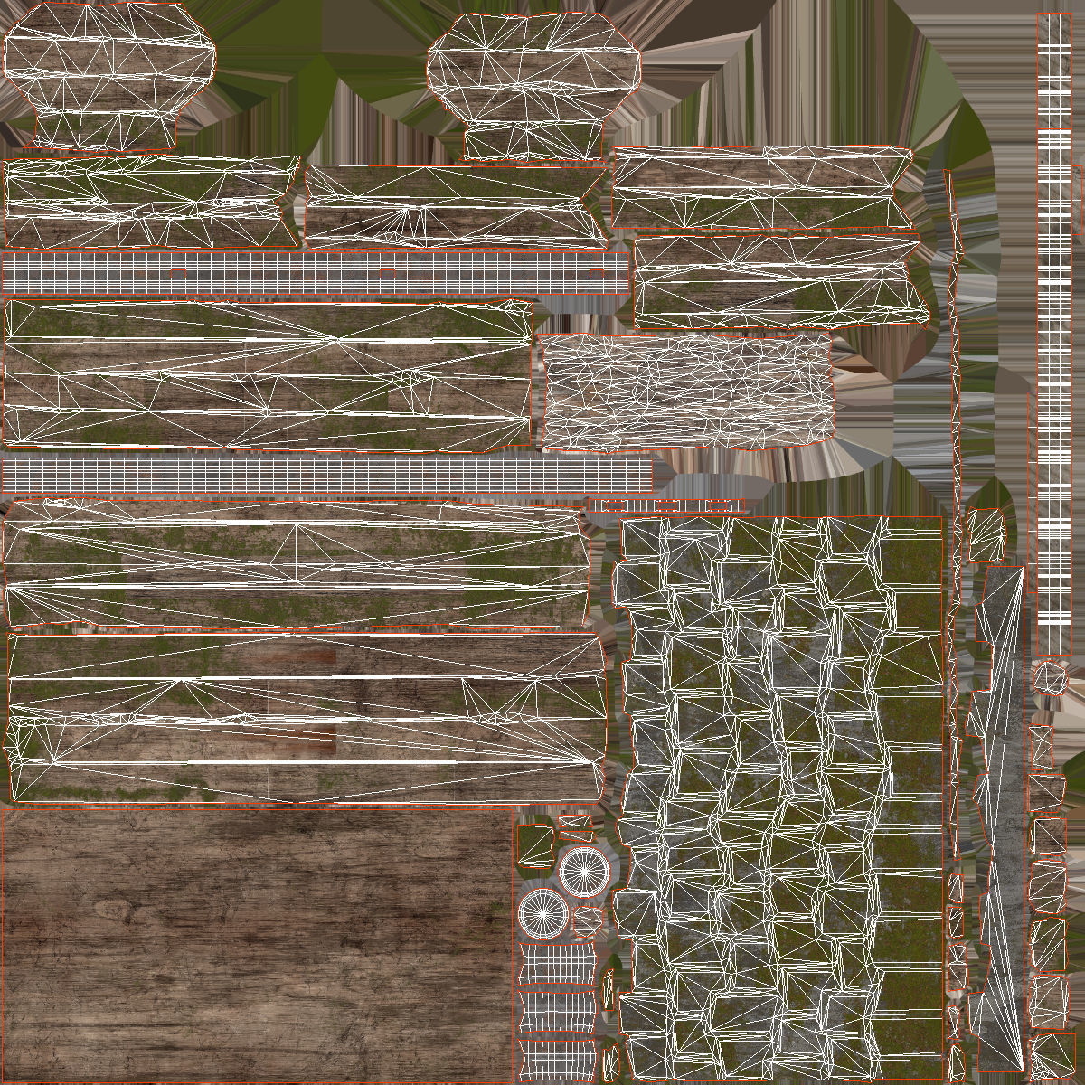 Low Poly PBR Wishing Well Low-poly 3D model_18