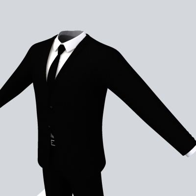 Realistic Male with Outfits 3D model_1