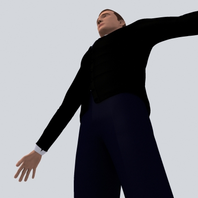 Realistic Male with Outfits 3D model_7
