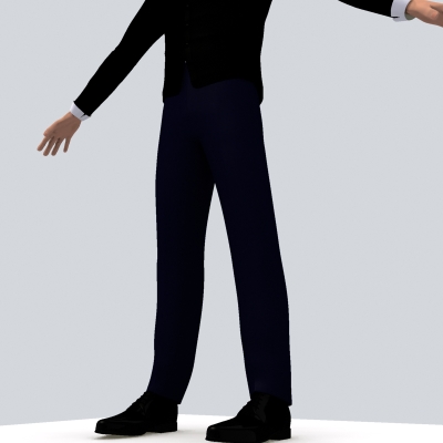 Realistic Male with Outfits 3D model_6