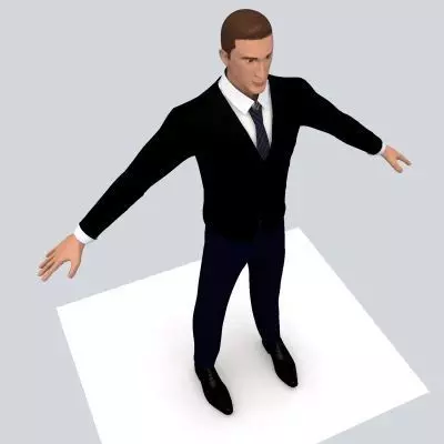 Realistic Male with Outfits 3D model_0