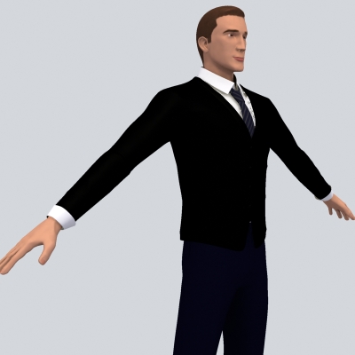 Realistic Male with Outfits 3D model_12