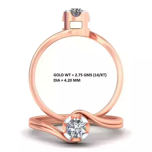 Pure Love Solitaire Engagement Ring A9