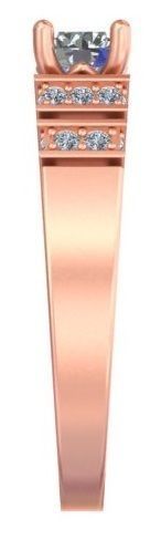 Classic Bold Design Victorian Look Rose Gold Ring A7 3D print model_2