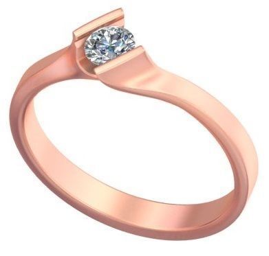 Diamond Crown Ring A6 3D print model_3