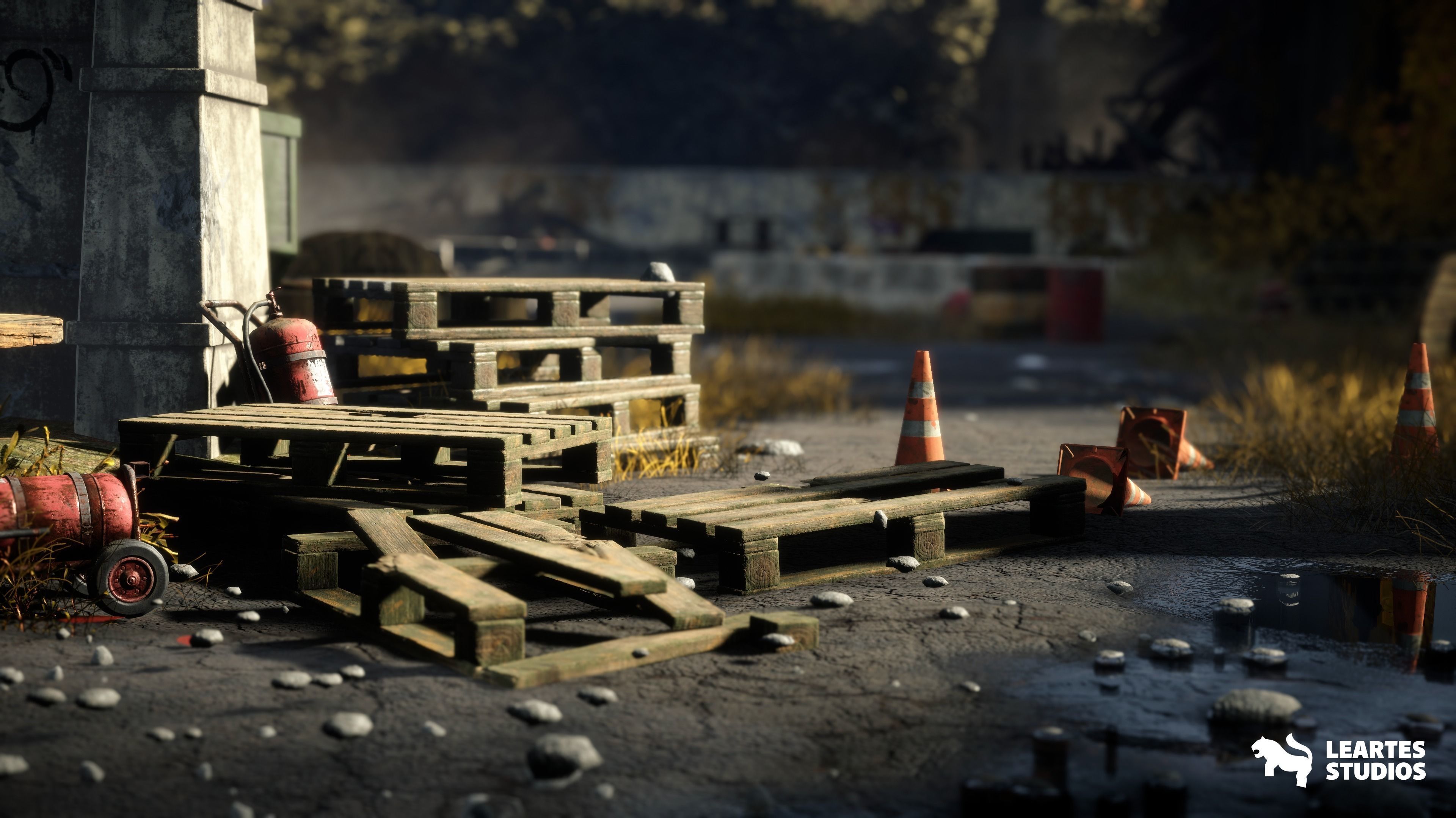 Abandoned Industrial Factory Environment Unity Low-poly 3D model_6