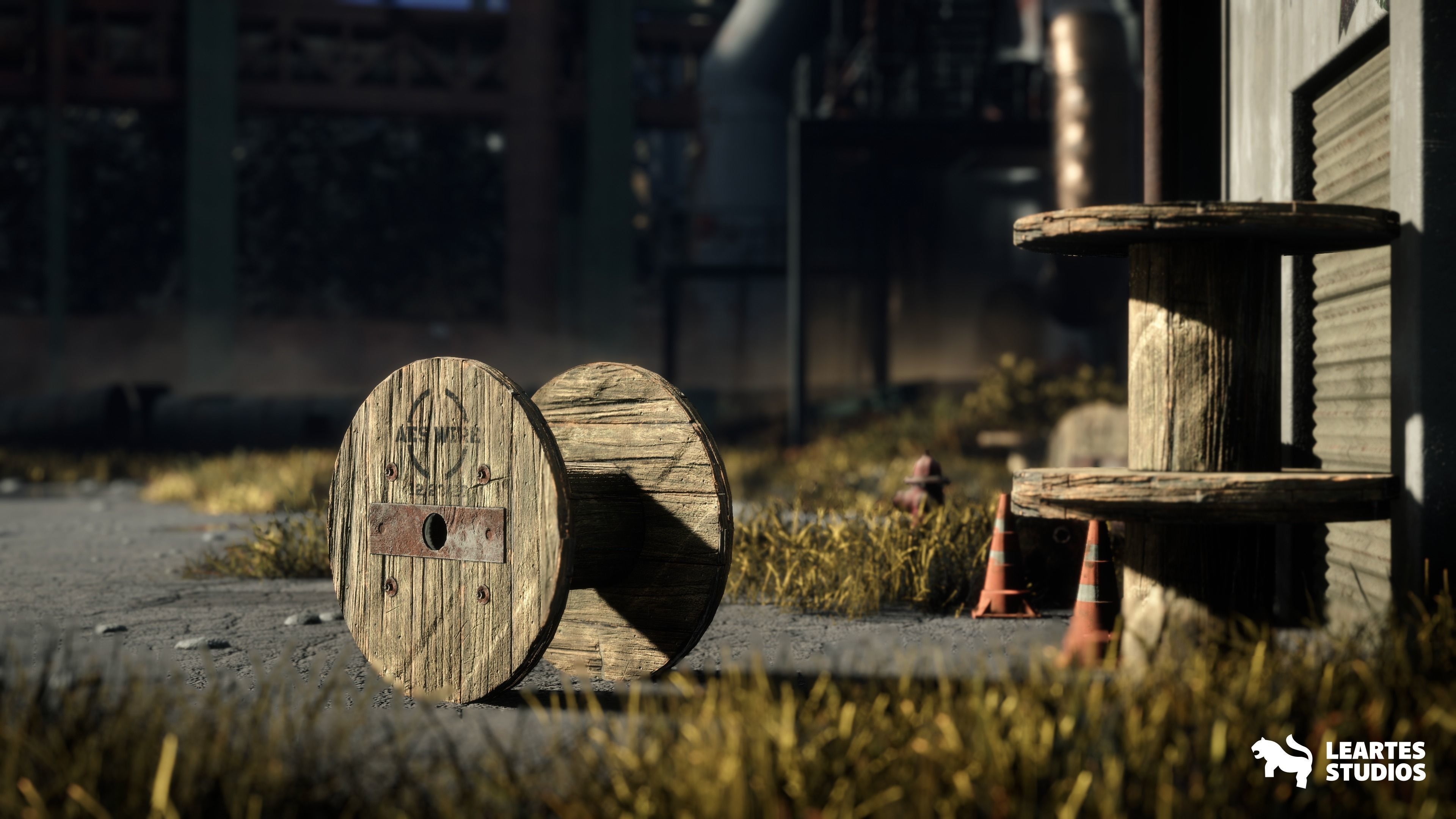 Abandoned Industrial Factory Environment Unity Low-poly 3D model_2