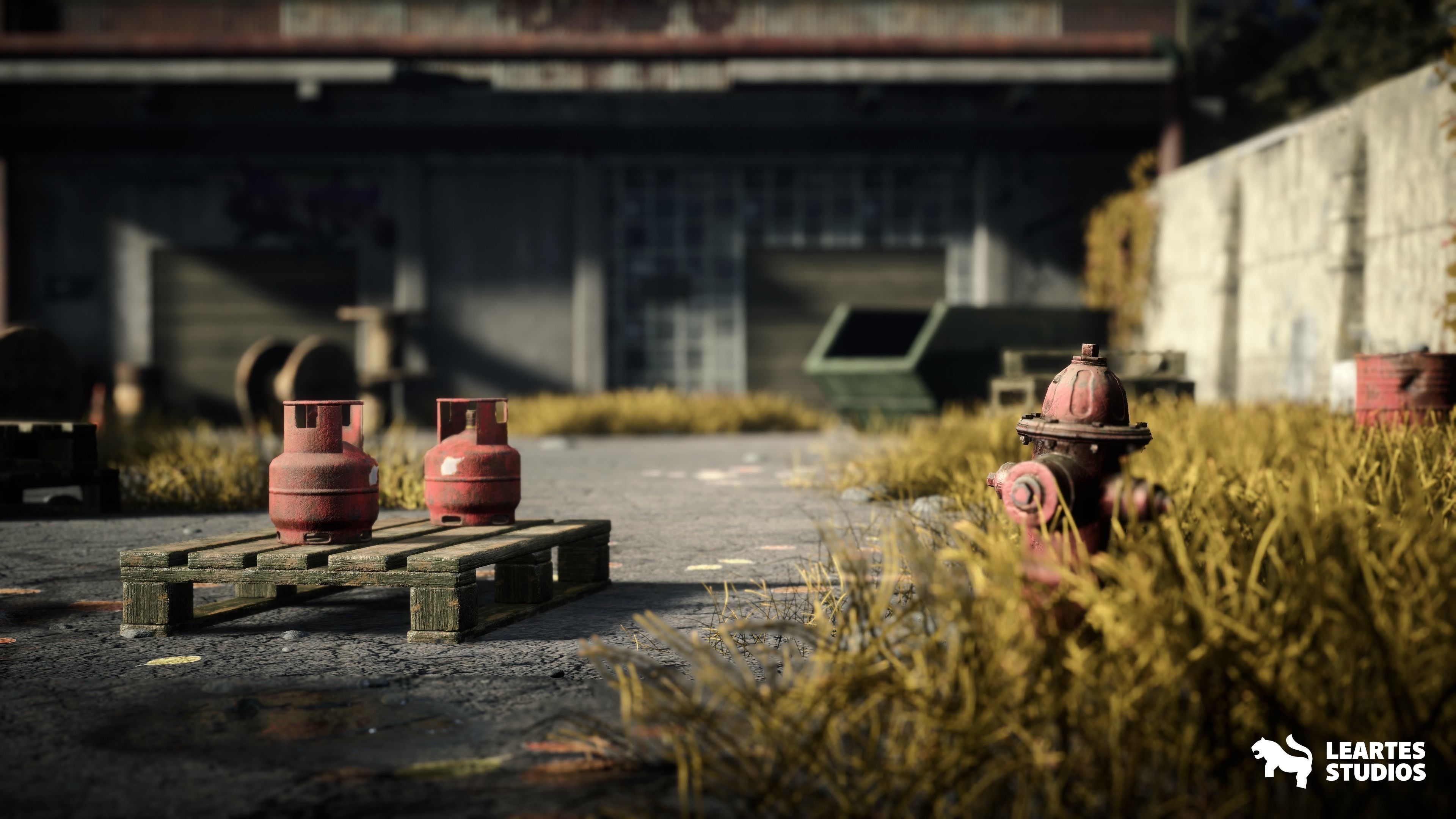Abandoned Industrial Factory Environment Unity Low-poly 3D model_3