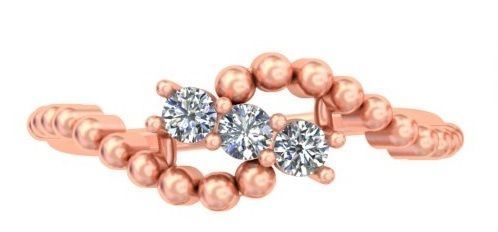 Bouncing Balls Three Diamond Ring A36 3D print model_1