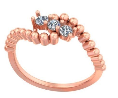 Bouncing Balls Three Diamond Ring A36 3D print model_2