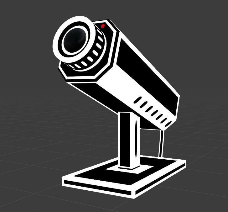 Security Cameras 3D Model Collection_3
