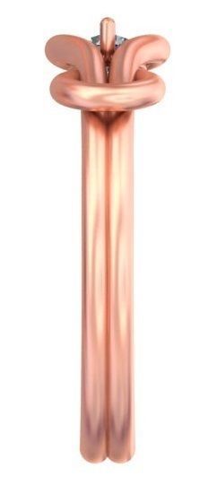 Knot yourself with love rose gold high jewelry A33 3D print model_2