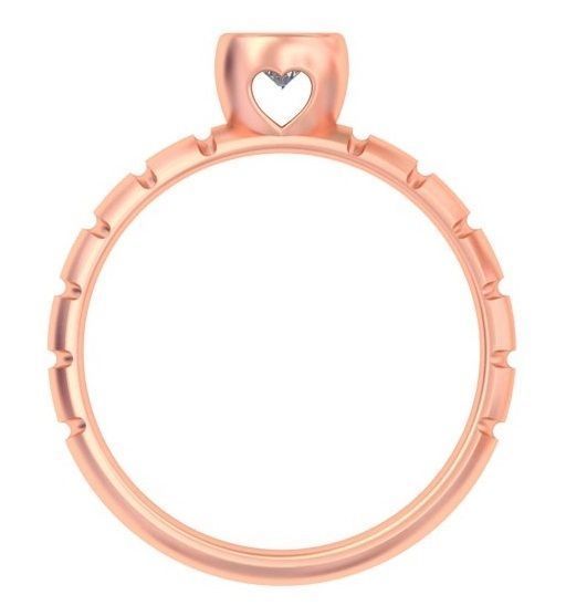 Bezel Set Diamond Ring A30 3D print model_1