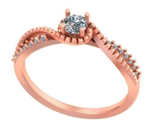 engagement silver delicate diamond ring light A29 3D print model_4