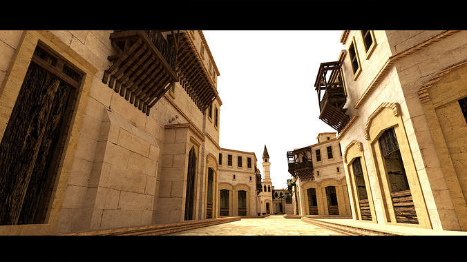 Arabic City- 3d Model 3D model 7
