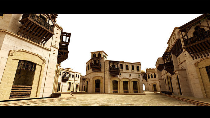 Arabic City- 3d Model 3D model 5