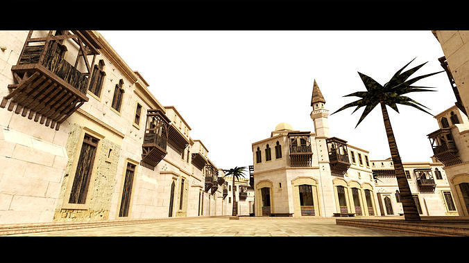 Arabic City- 3d Model 3D model 6