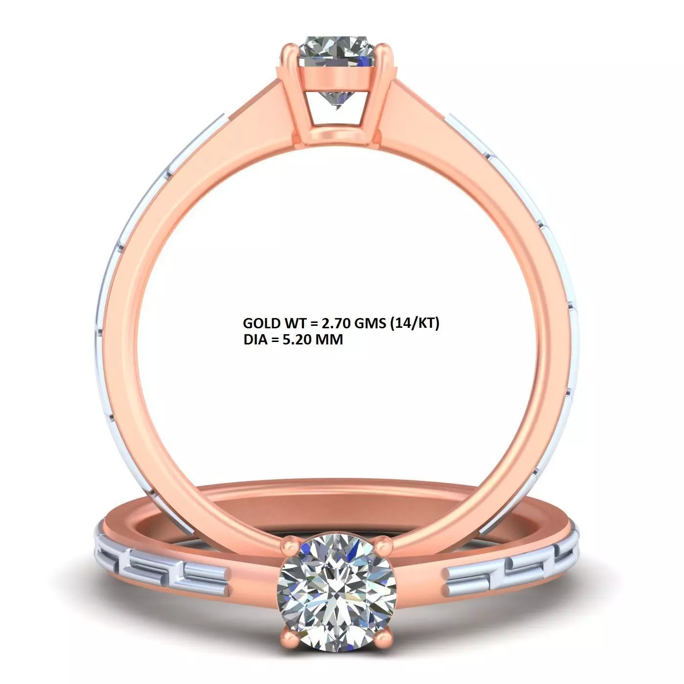 Zic Zac Ring A27 3D print model