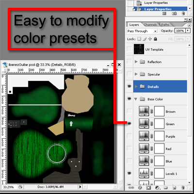 Acoustic Electric Guitar 3D model_21