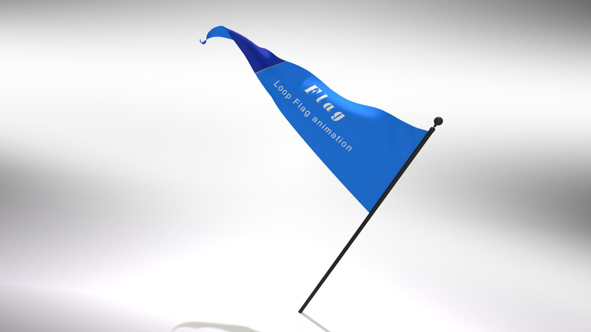 Animated Flags and Banner 8 in1 Low-poly 3D model_45