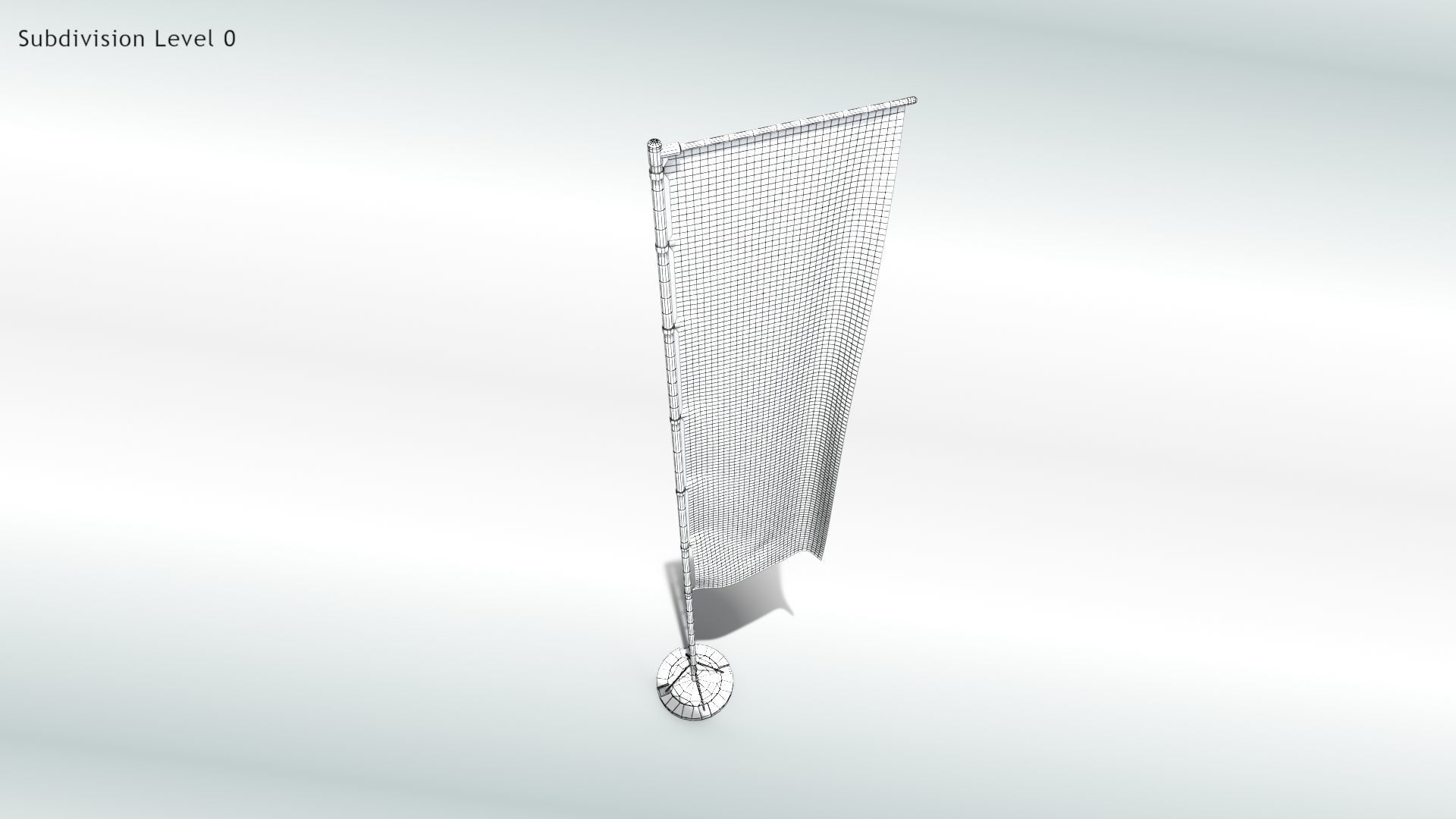 Animated Flags and Banner 8 in1 Low-poly 3D model_29