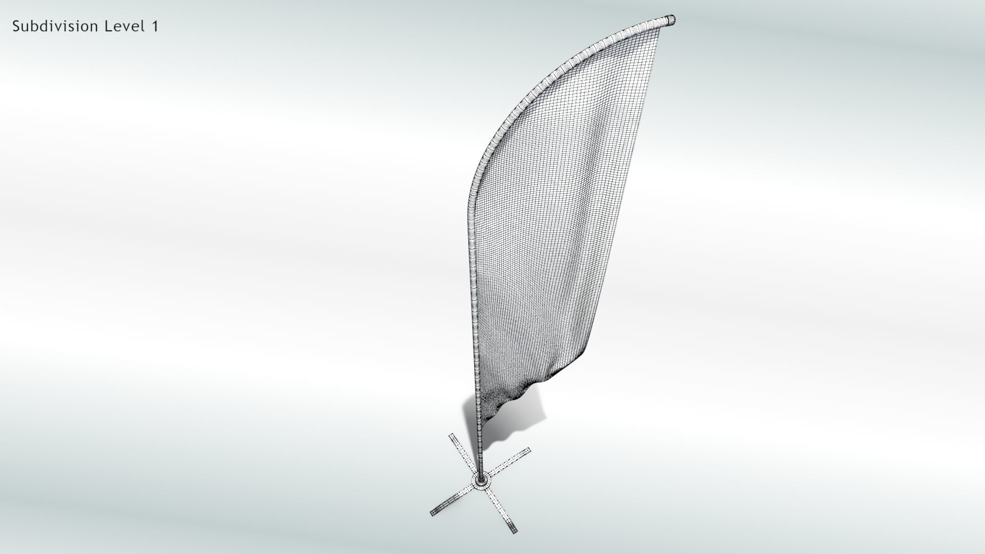 Animated Flags and Banner 8 in1 Low-poly 3D model_10