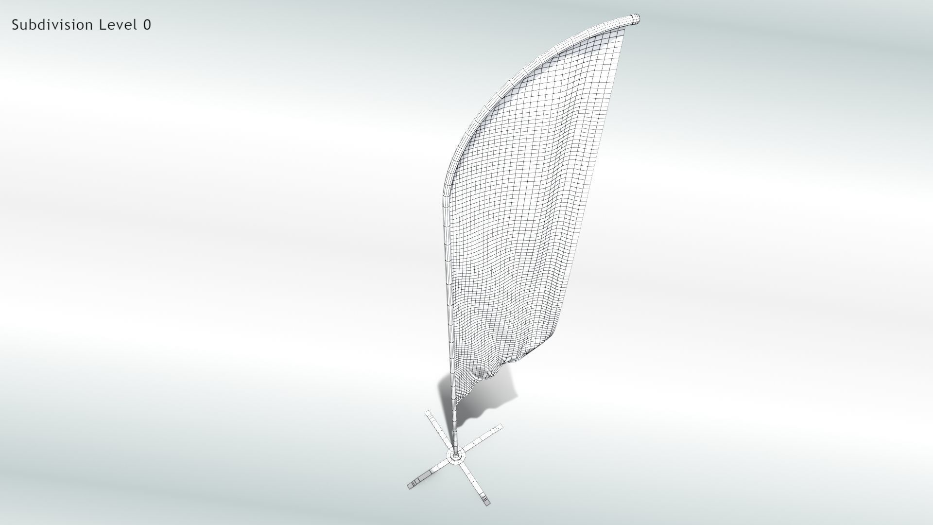 Animated Flags and Banner 8 in1 Low-poly 3D model_9