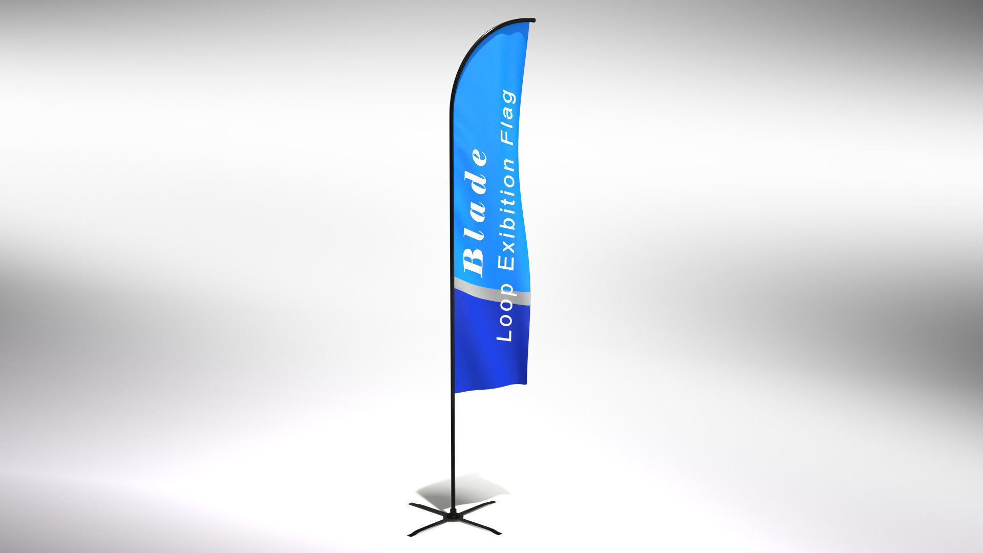 Animated Flags and Banner 8 in1 Low-poly 3D model_13