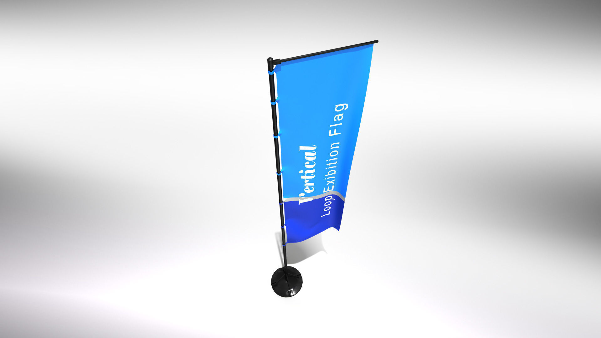 Animated Flags and Banner 8 in1 Low-poly 3D model_24
