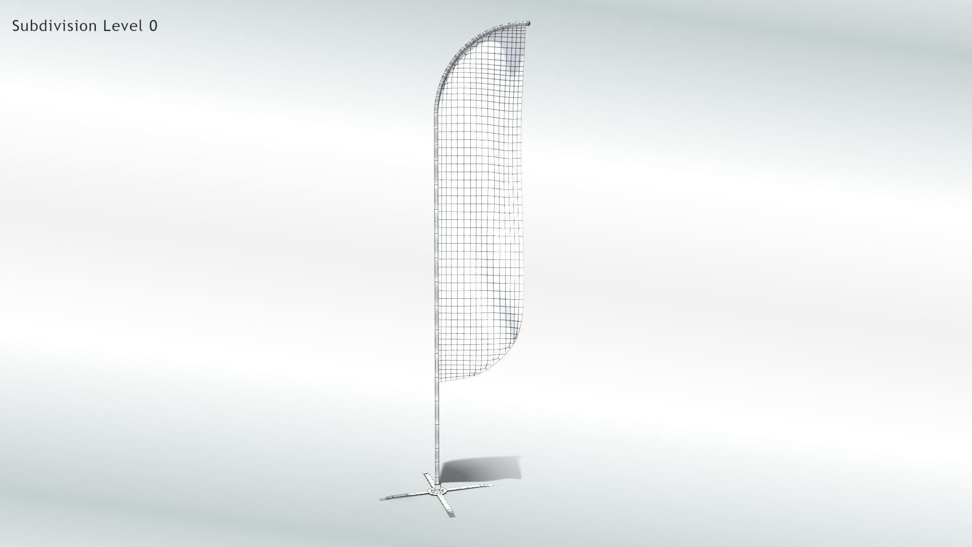 Animated Flags and Banner 8 in1 Low-poly 3D model_5