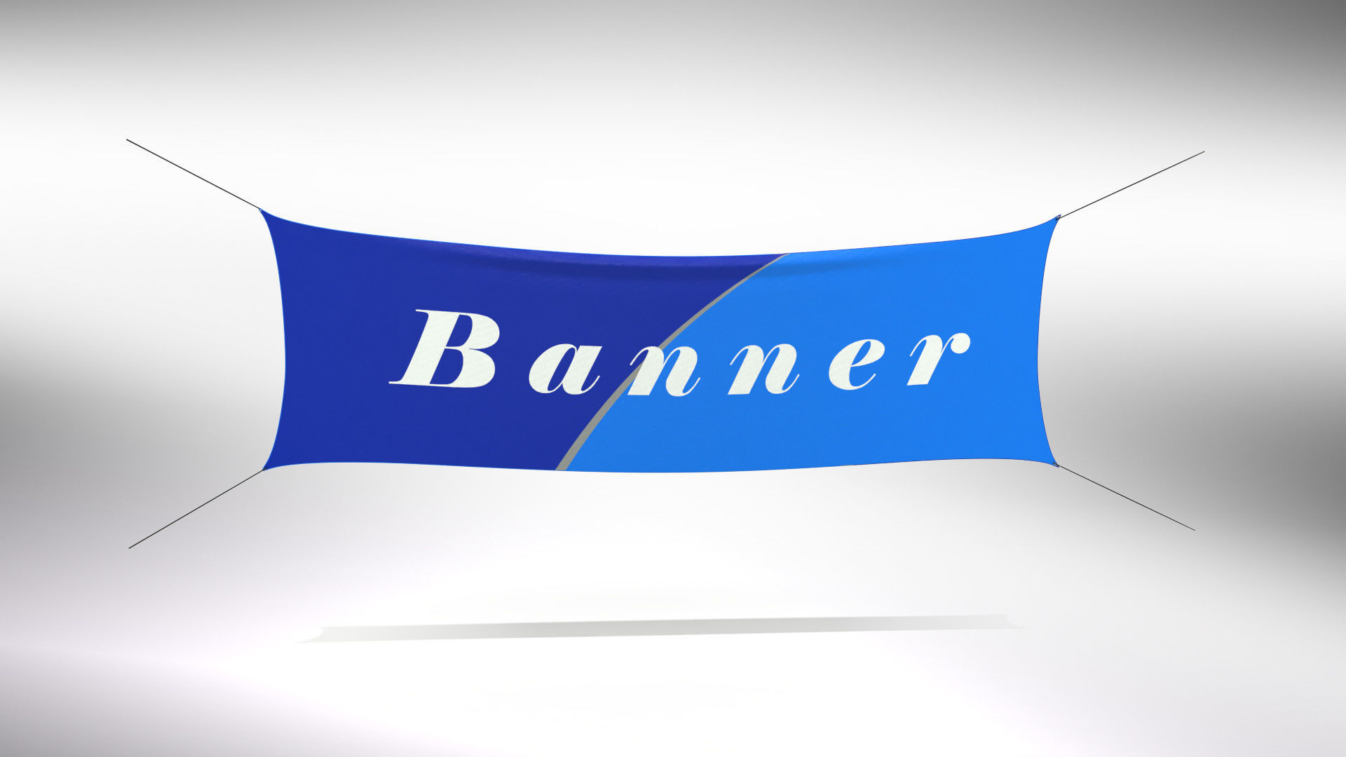 Animated Flags and Banner 8 in1 Low-poly 3D model_39