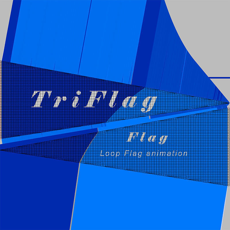 Animated Flags and Banner 8 in1 Low-poly 3D model_51