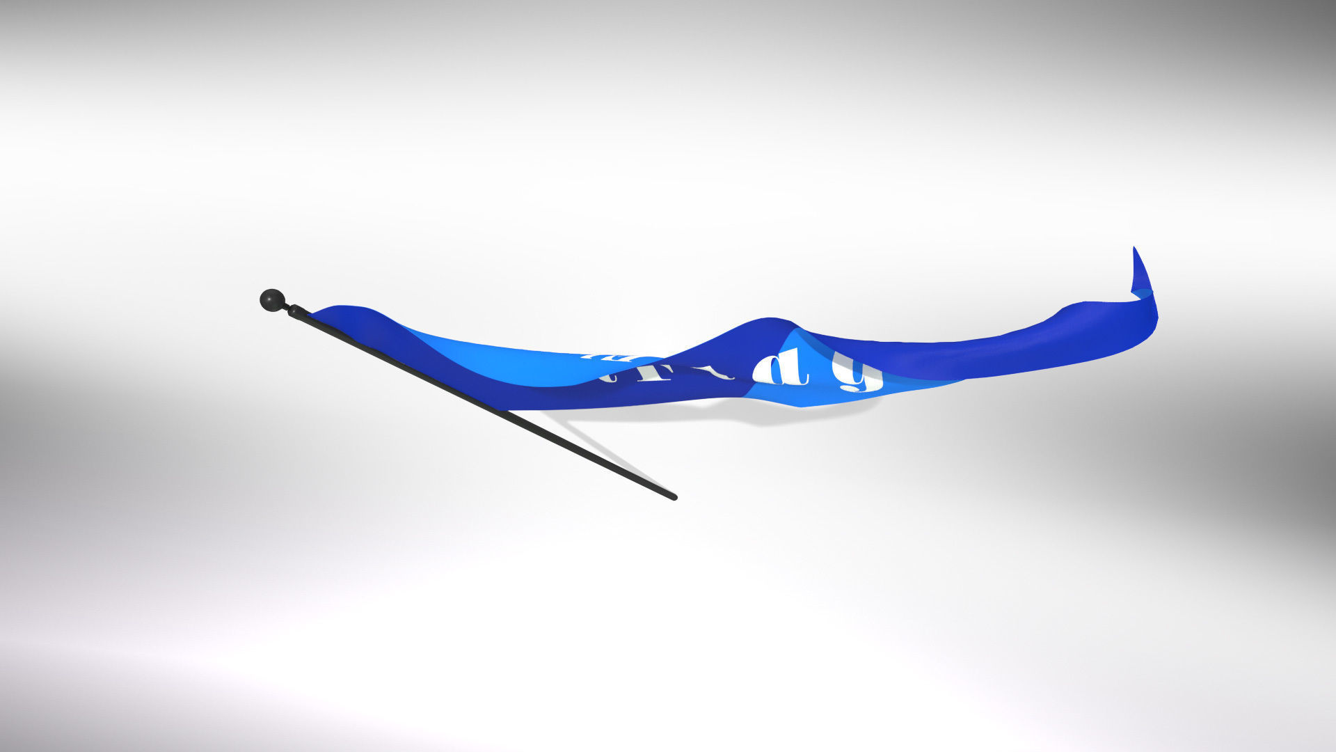 Animated Flags and Banner 8 in1 Low-poly 3D model_46